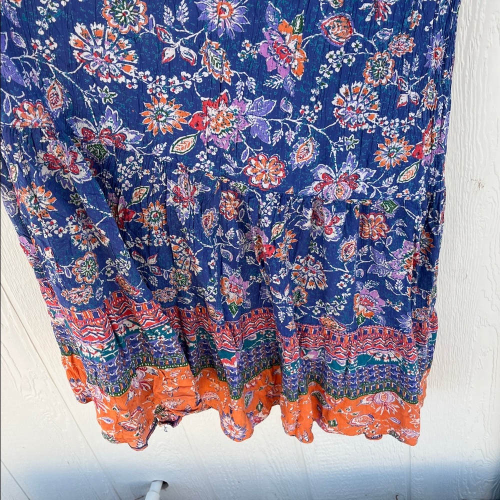 Angie 100% Rayon Boho Floral Dress S Small - Picture 3 of 10